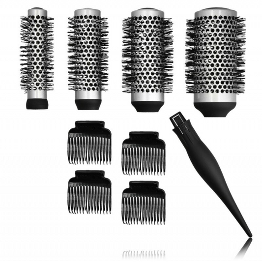 Simple Care styling brush with removable compartment tip, ø 25 mm ø 32 mm ø 43mm ø 53 mm
